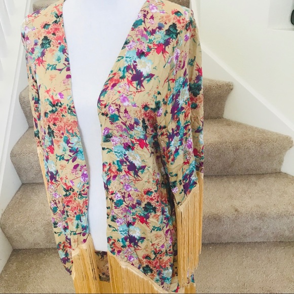 ASOS kimono floral size US 4 XS small NWT - Picture 4 of 8